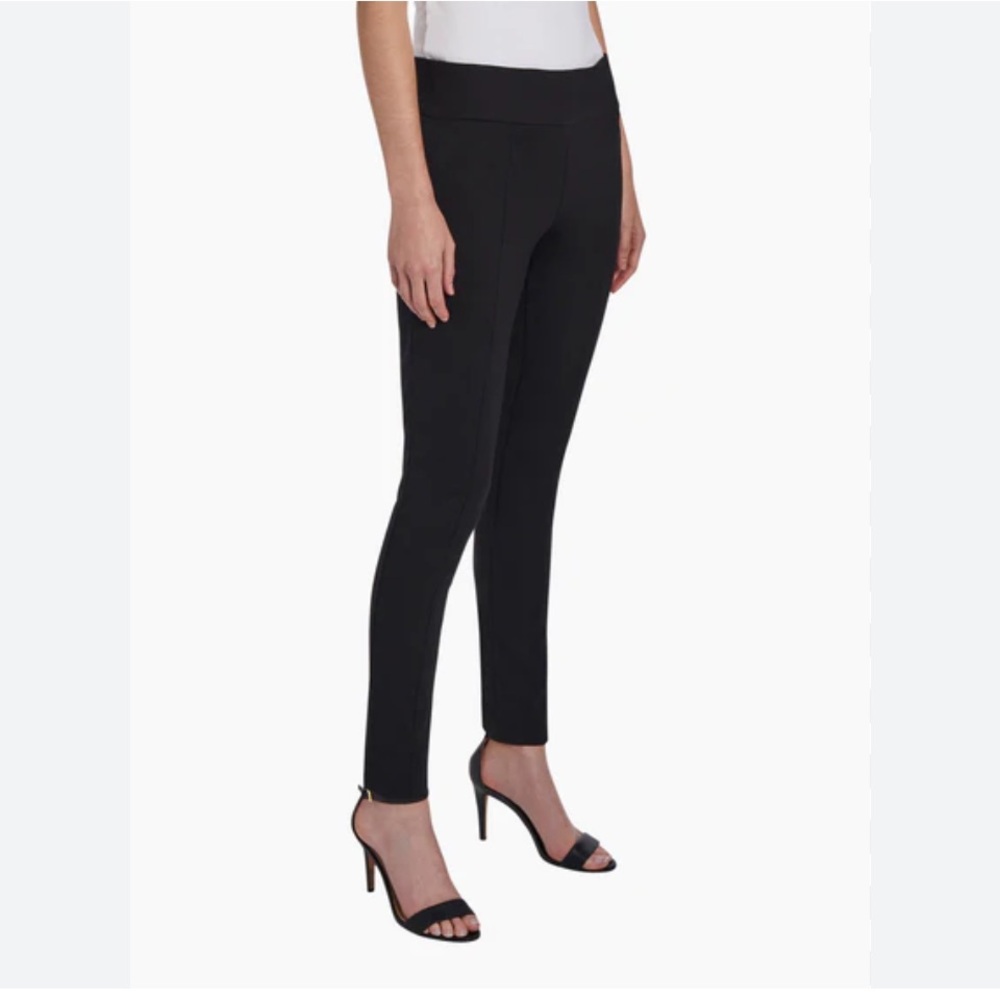 JONES NEW YORK Black High Rise Wide Waistband Leggings S NWOT